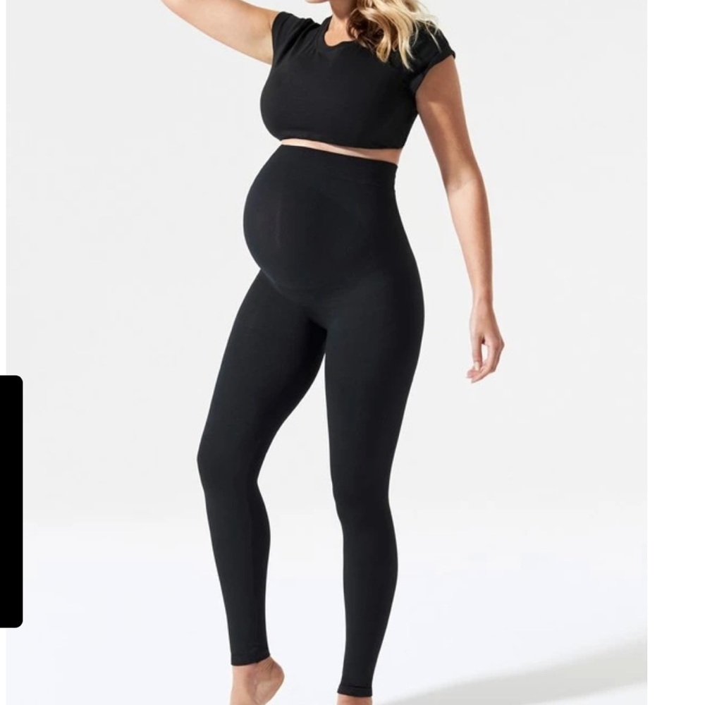 Blanqi small maternity leggings with bump support